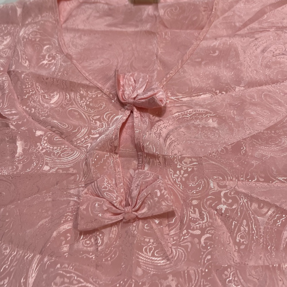 90’s Vintage Pretty in Pink Paisley Shirttails Gown